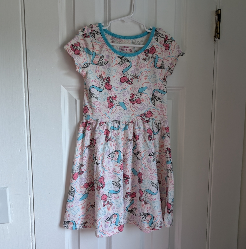 Little Mermaid Princess Ariel Girls Dress Size 6